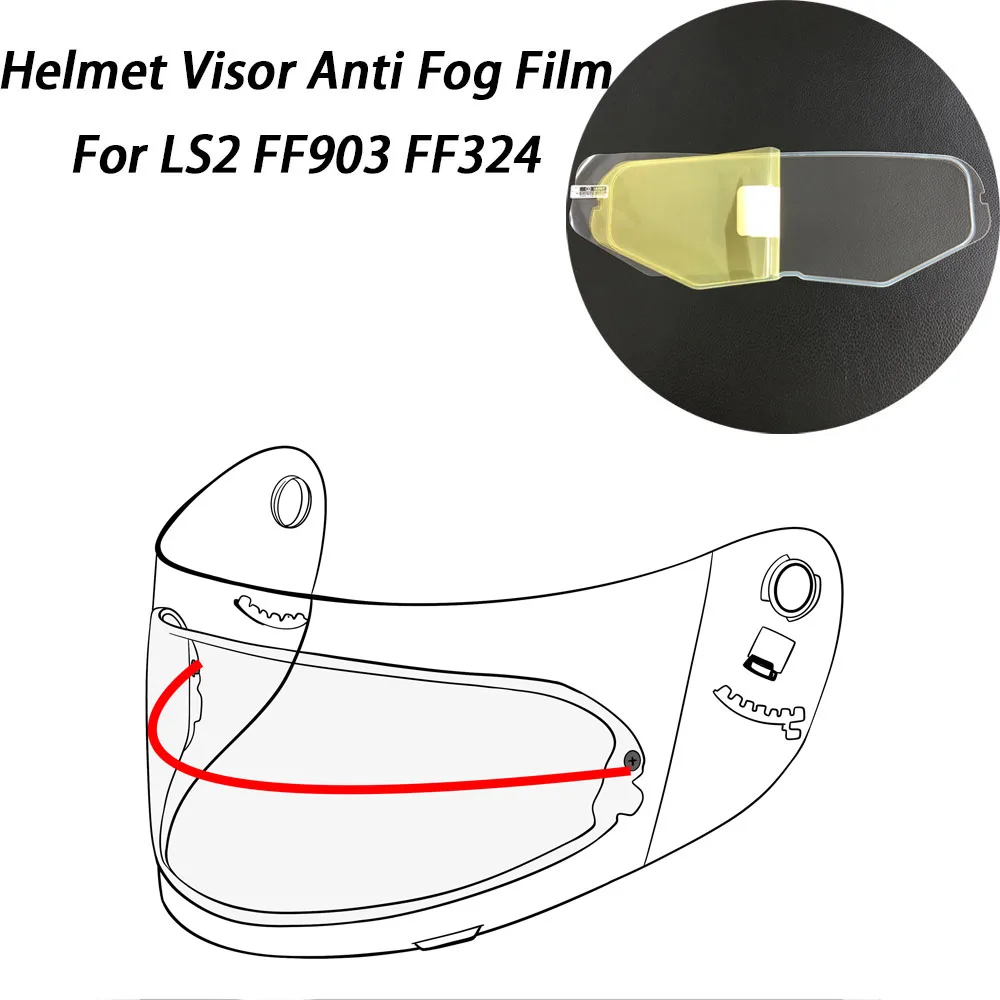 

Motorcycle Helmet Lens Anti-fog patch For LS2 FF811 FF903 FF324 MX436 visor Anti fog Film