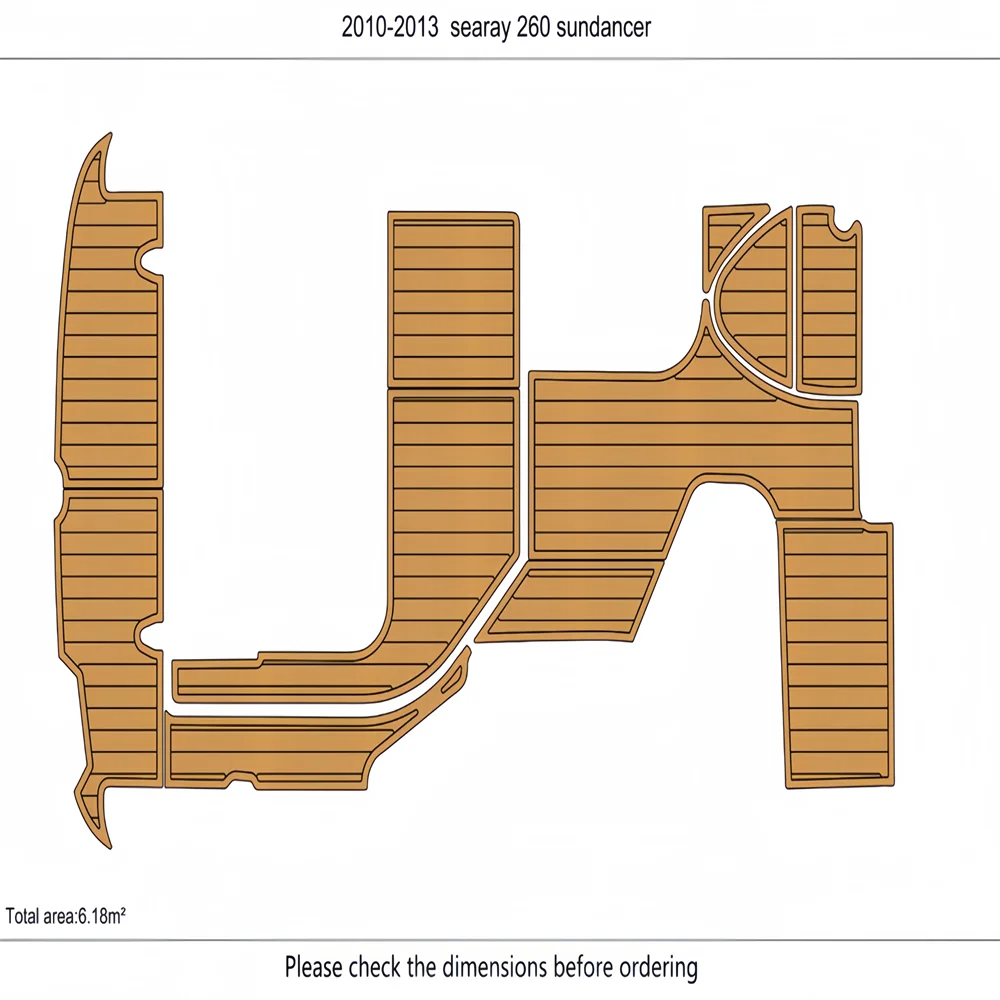 2010-2013 searay 260 sundancer Cockpit Swim Platform 1/4