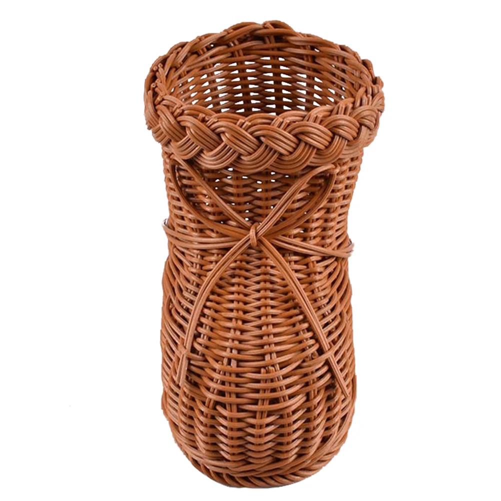 

Storage Basket Market Gathering Woven Flowers Riding Hood Handheld Bathroom Rustic Decor