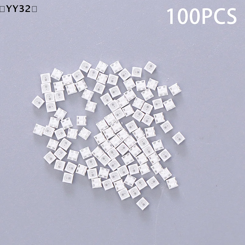 〔YY32〕100 Pcs WS2812B 2020 LED Chip Mini White PCB RGB Full Color LED Chip DC5V For LED Strip Screen