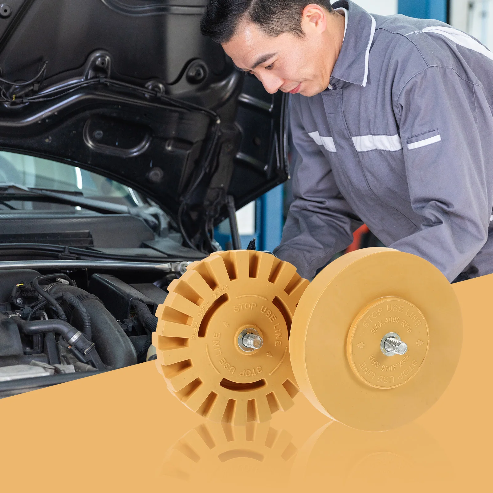 

2 шт. 100-мм резиновые ролики для удаления клея для автомобилей, грузовиков, мотоциклов, фургонов, стикеров, наклеек, виниловой ленты, для ухода за полом и домашнего декора