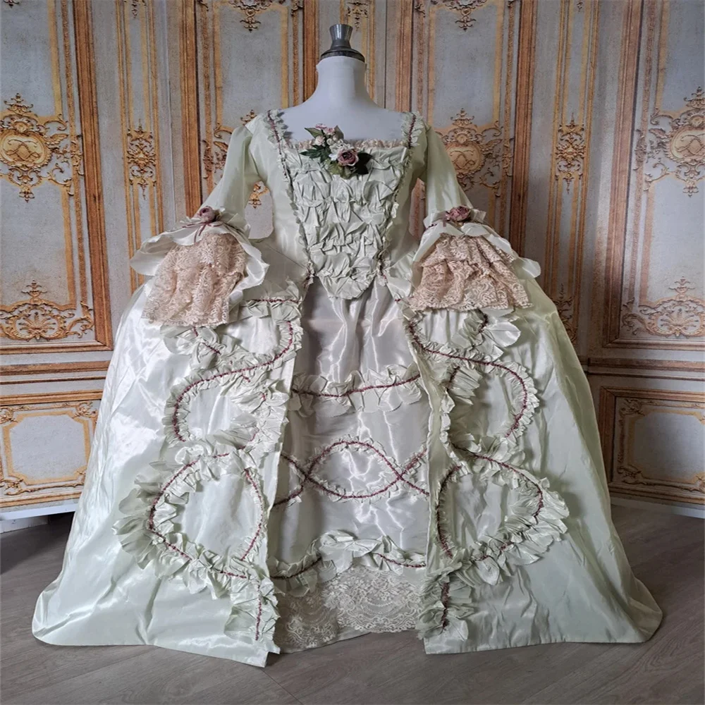 

Robe A La Francaise 18th Century Rococo Baroque Dress French Court Queen Marie Antoinette Ball Gown