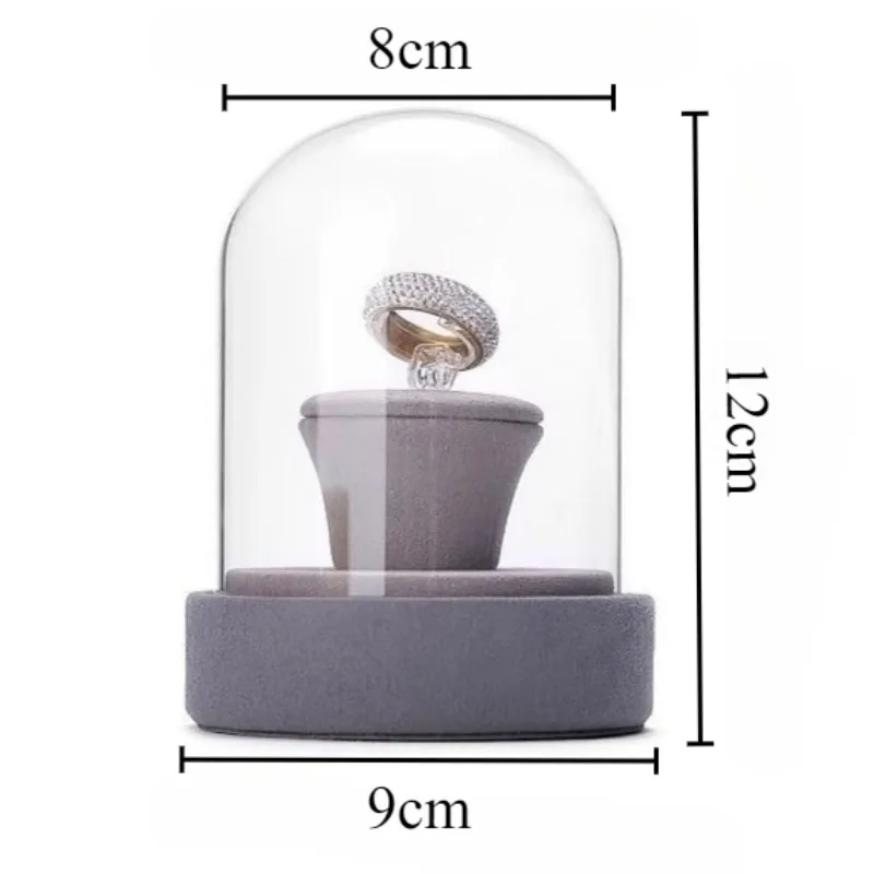 Counter Jewellery Display Stand Transparent Jewelry Rack Dustproof Pendant Earrings Organizer Holder Ring Bracelet Shelf Prop - view 6