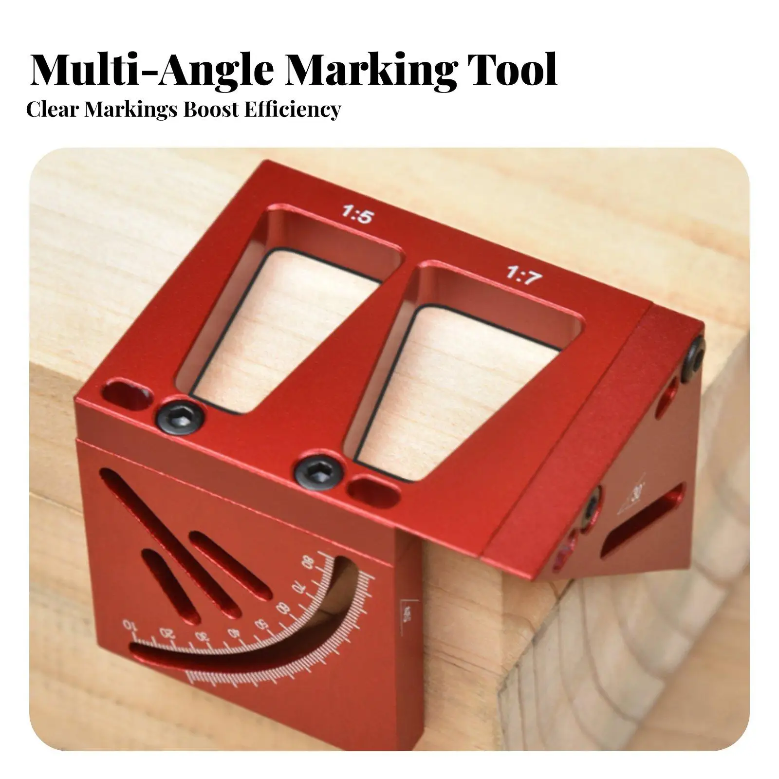 Multi Functional Angle Ruler with 3D Mitre Square for Woodworking Marking and Measuring Tools