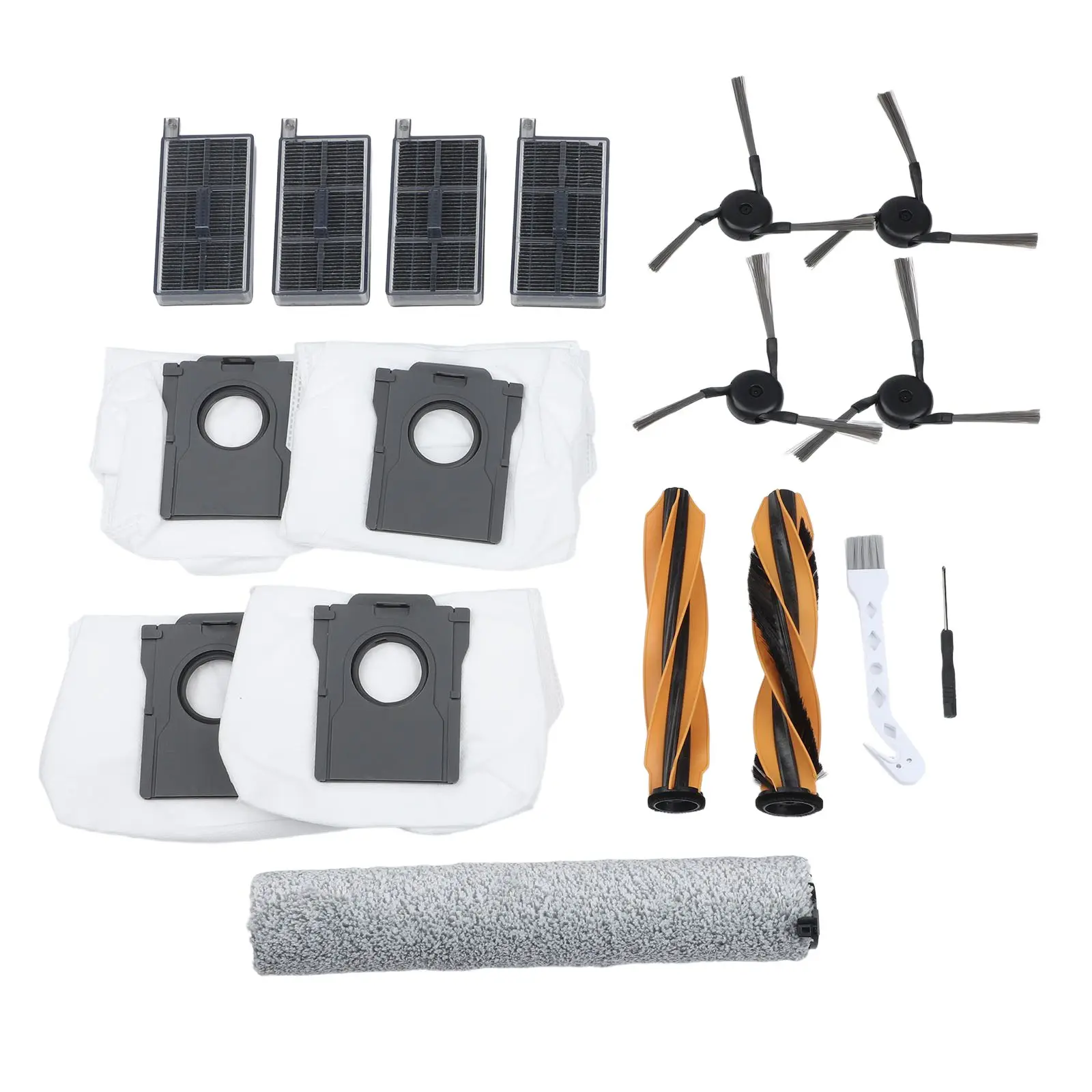 

For MOVA Z60 Ultra Roller Complete Robot Vacuum Cleaner Main Brushes Roller Wiper Side Brushes Container Bags Kits Accessories