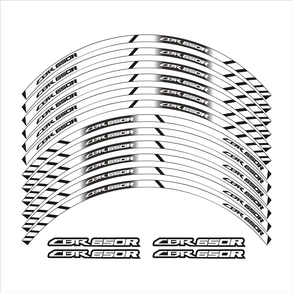 For Honda CBR650R CBR 650R Motorbike Parts Contour Wheel Decoration Decal Sticker - 5