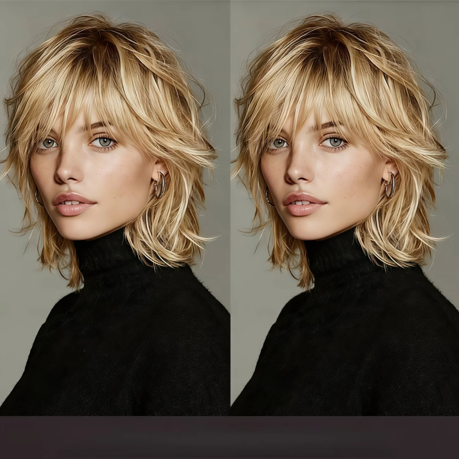 Long Pixie Cut Synthetic Wig | Honey Blonde Straight Layered Hair with Bangs,Laceless Design, Heat-Resistant Fiber, Role-Playing image 3
