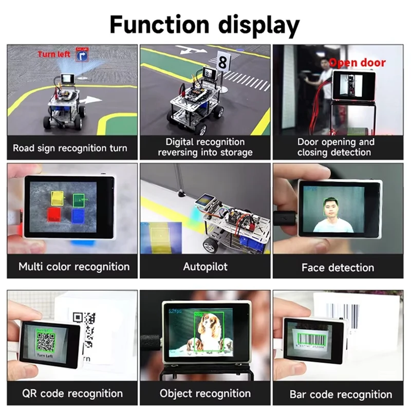 K210 Visual Recognition Module With 2MP Camera OV2640 And 2.0-Inch LCD Capacitive Touch Screen For DIY Robot Car Kit