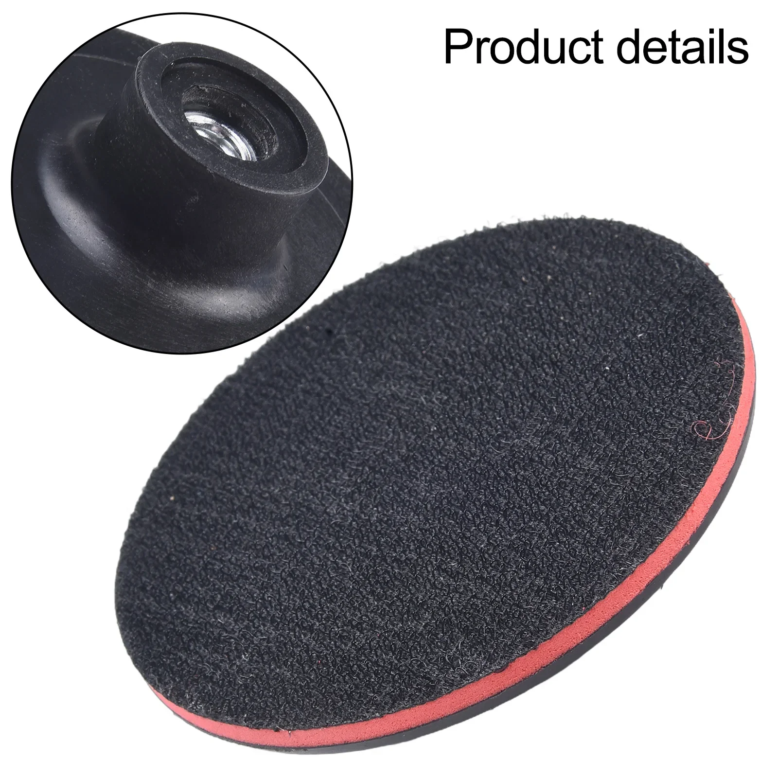 

3In/4Inch Rubber Backing Pad M10 Thread Polishing Disc For Angle Grinder Black Water Dry Grinding Discs Power Abrasive Tools