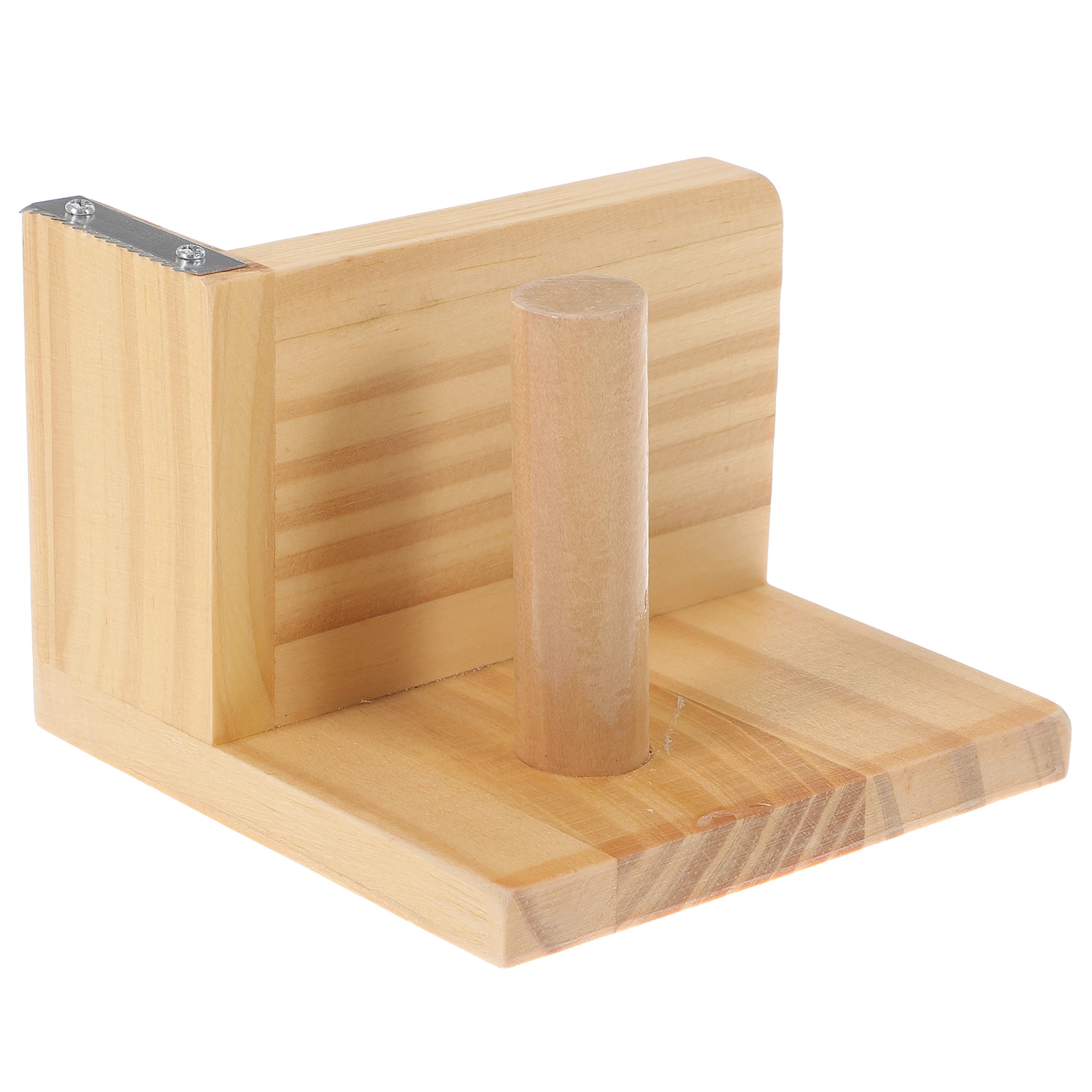 

Convenient Portable Wooden Sticker Holder Home Office Supply Label Dispenser Household Reusable Cutter Gift Wrapping