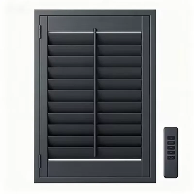 Bi-Fold UV Resistant Faux Wood Shutters with Thermal Insulation Panels for Commercial Fit Outs and OEM