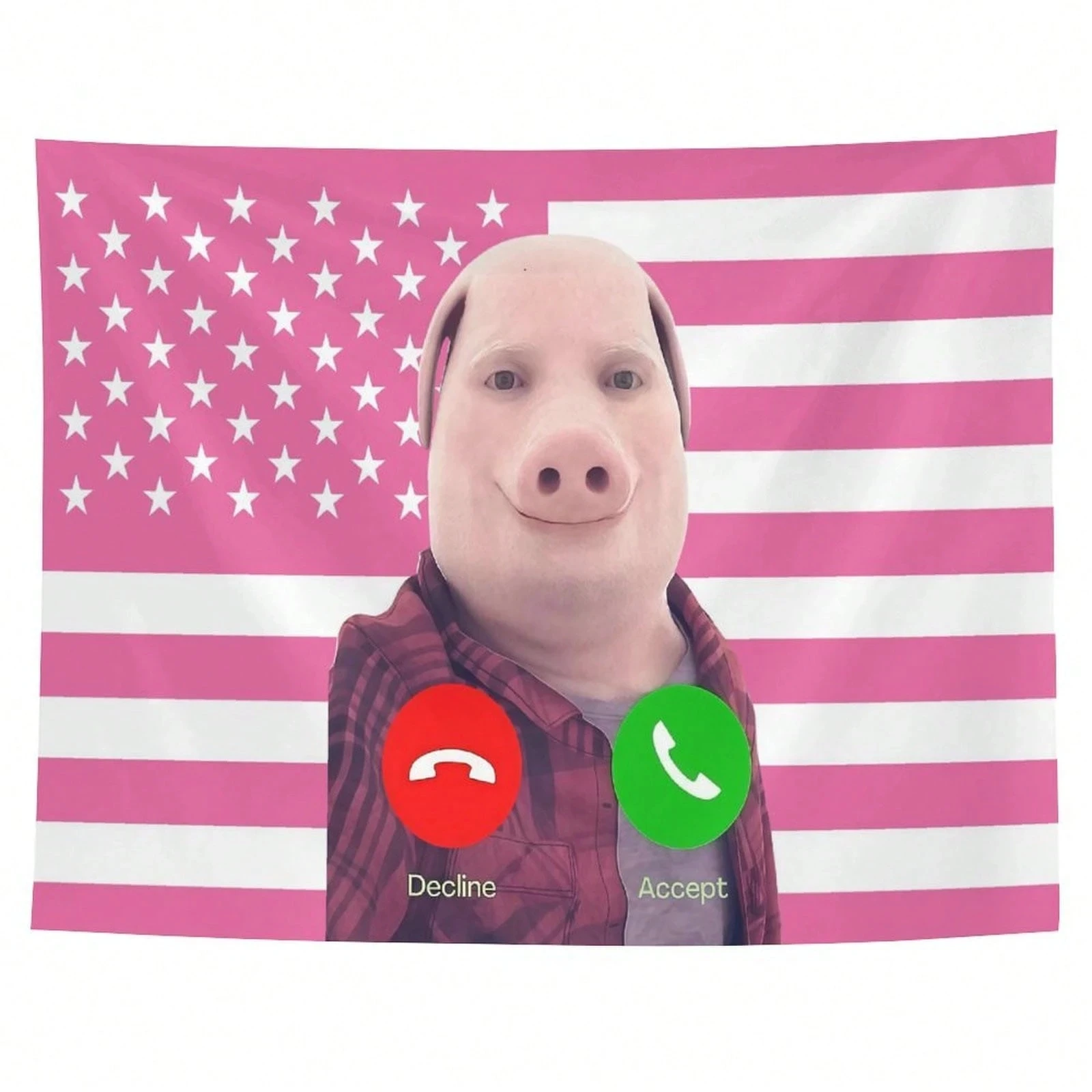 Vintage John Pork Tapestry & Custom Flag Poster, Retro Fan Merch for Dorm Themed Room Party & Holiday Gift