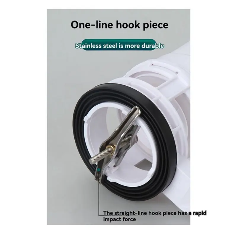A84E-2Pcs 16Cm 3Inch Toilet Cistern Dual Flush Valve Bathroom Squatting Toilet Tank Drainage Accessories