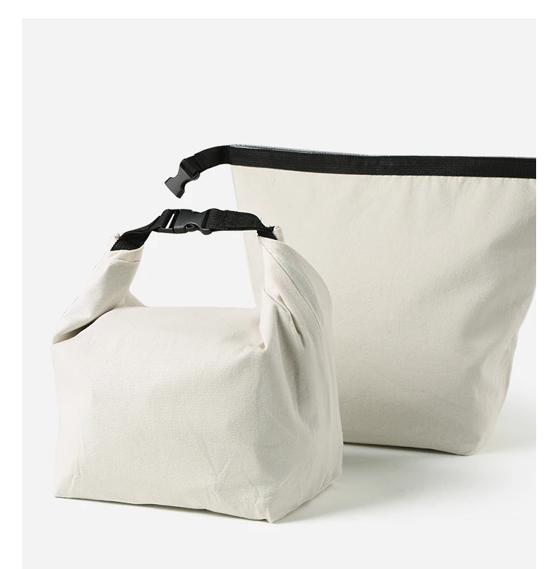 Tragbare Lunch-Tasche aus Canvas - Tragbare Lunchbox für Büroangestellte mit Wärmeisolierungsfunktion - Tragbare Lunch-Tasche mit großem Fassungsvermögen – Detail 11