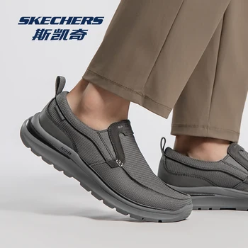 Skechers Men Casual Shoes Lightweight Breathable Outdoor Male Walking Shoes Anti-slip Men's Sneakers Slip on Flats Shoes 2026 1