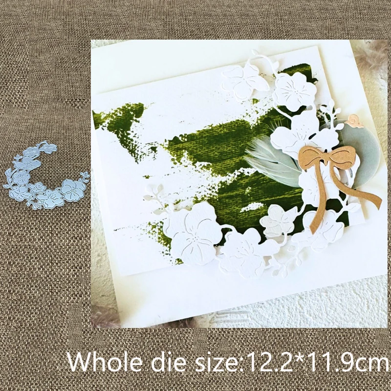 

XLDesign Craft Металлическая форма для трафарета, вырубная штамп, цветочный венок, украшение, высечка для скрапбукинга, альбом, бумажная карта, ремесло, тиснение