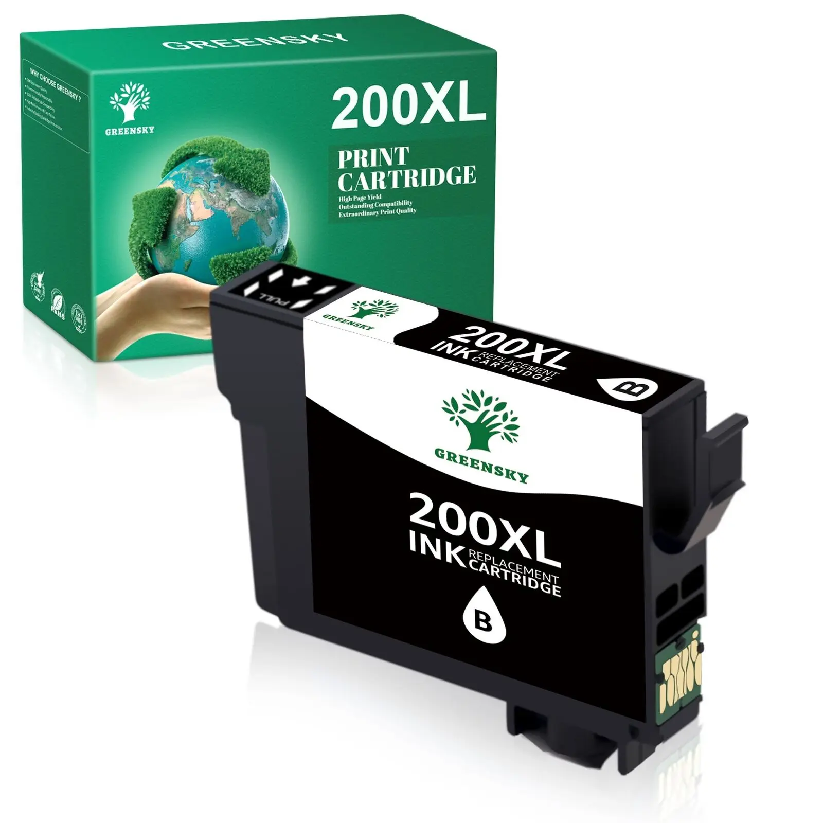 5-Pack 200XL ตลับหมึกสำหรับ Epson Expression Home XP-310 XP-400 410 WF-252