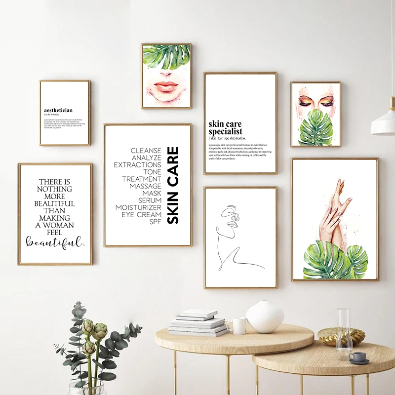Beauty Salon Decor Hair Salon Signs Wall Art Canvas Painting Lash Artist  Eyelash Poster Prints Spa Decoration Hairdresser Gift