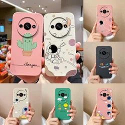 For Xiaomi Redmi A3 Case Funny Astronaut Cactus Liquid Durable Fashion Simplicity Back Cover For Xiaomi A3 Redmi A3 Coque Funda