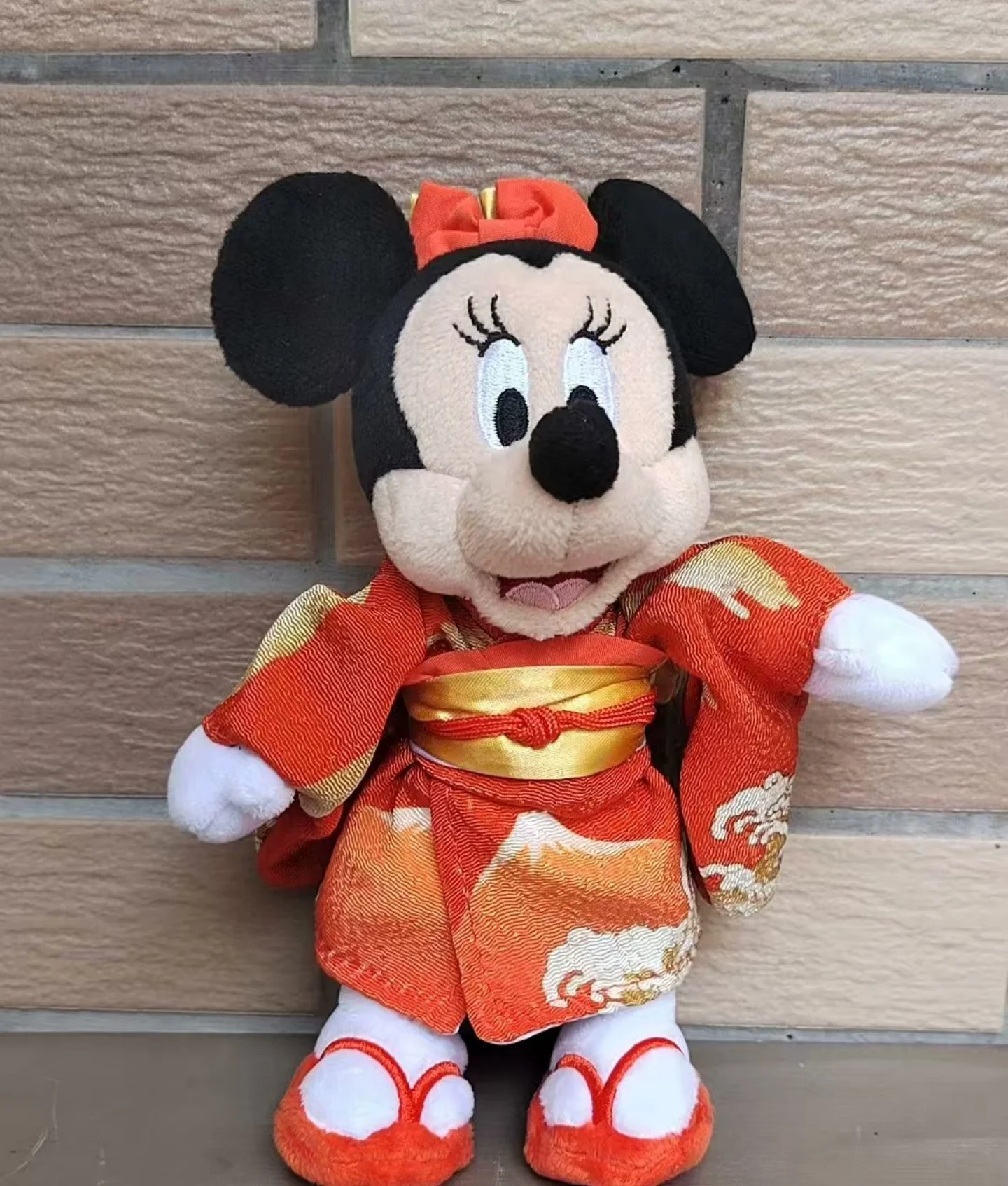 Japanese Disney Store Official Minnie Mickey New Year Kimono figurines Plush Key-chain Bag Pendant Christmas Birthday Gift