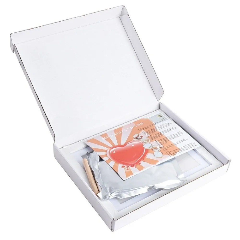 Clay Mold Pet Paw Print Memorial Set Photo Frame Pet Memorial Gift DIY Pet Paw Print Kit Pawprint Keepsake Photo Frame Pet