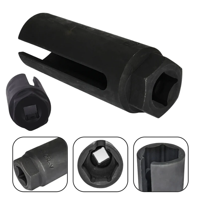 22mm Oxygen Sensor Socket Removal Wrench Tool Forged Chrome Vanadium Alloy Steel Durable Auto Repair Tools