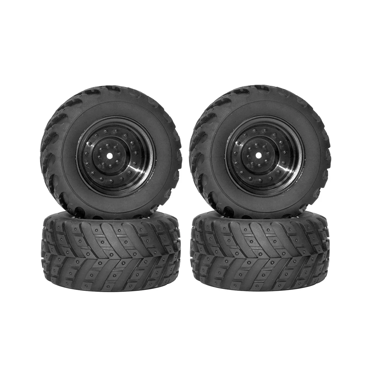 4Pcs Rubber Tire Ty…