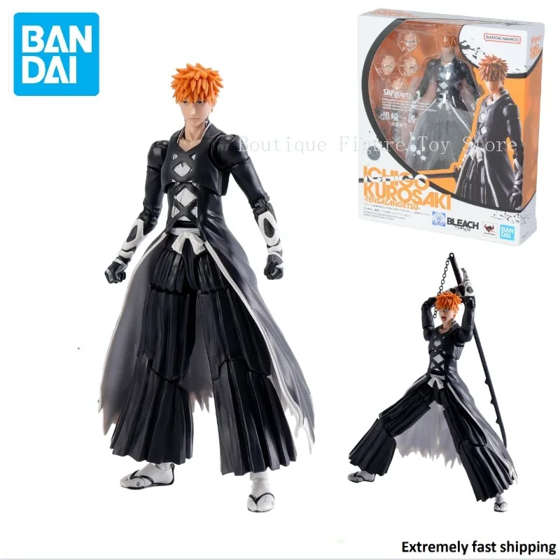 

Оригинальная фигурка Bandai S.H. Фигурка S.H. Фигурка отбеливатель Kurosaki Ichigo Ban Kai аниме игрушка коллекционный подарок