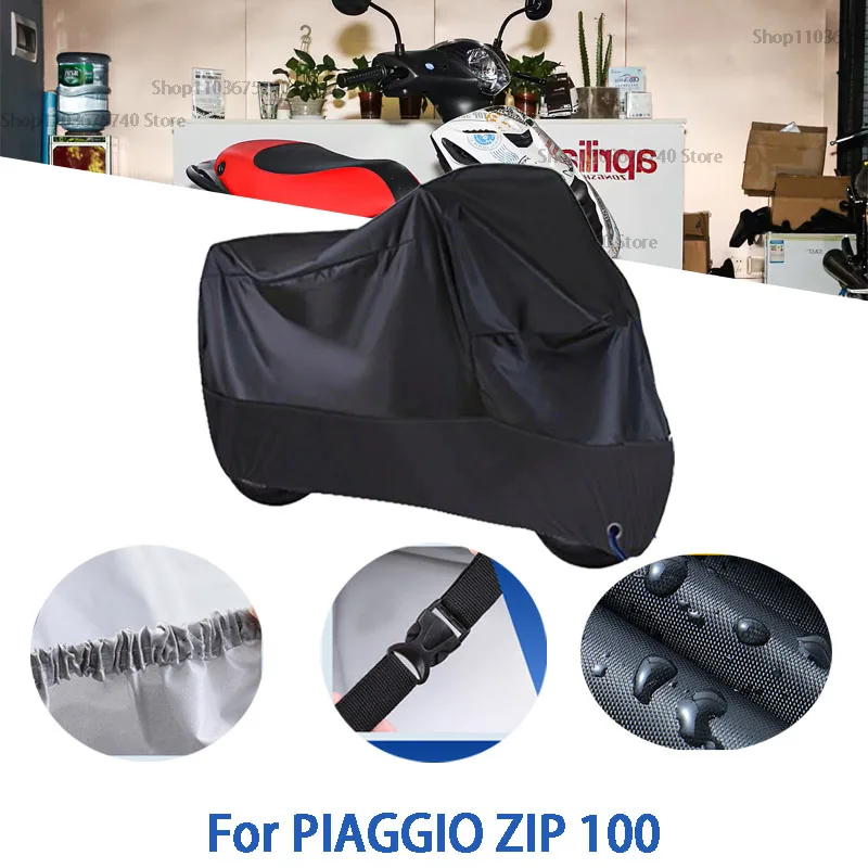 

Motorcycle Full Covers For PIAGGIO ZIP 100 Car Outdoors Sun Protection Dust No Ear Thickened Oxford Clothcover Accessories