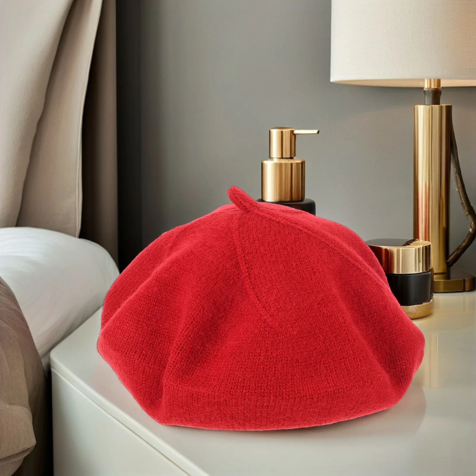 

Women'S Knitted Hat Vintage Elegant Comfortable Warm Autumn Winter Fashion For Women French Hats Lady Cap Casual Formal Outfits
