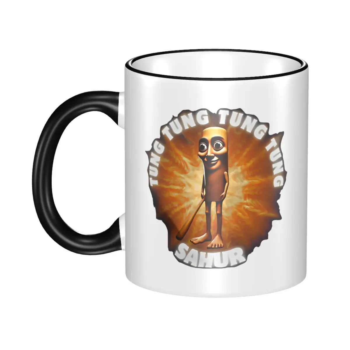 Tung Tung Tung Sahur Mug Funny Funny Italian Brainrot Meme Coffee Cup Gifts For Woman Man