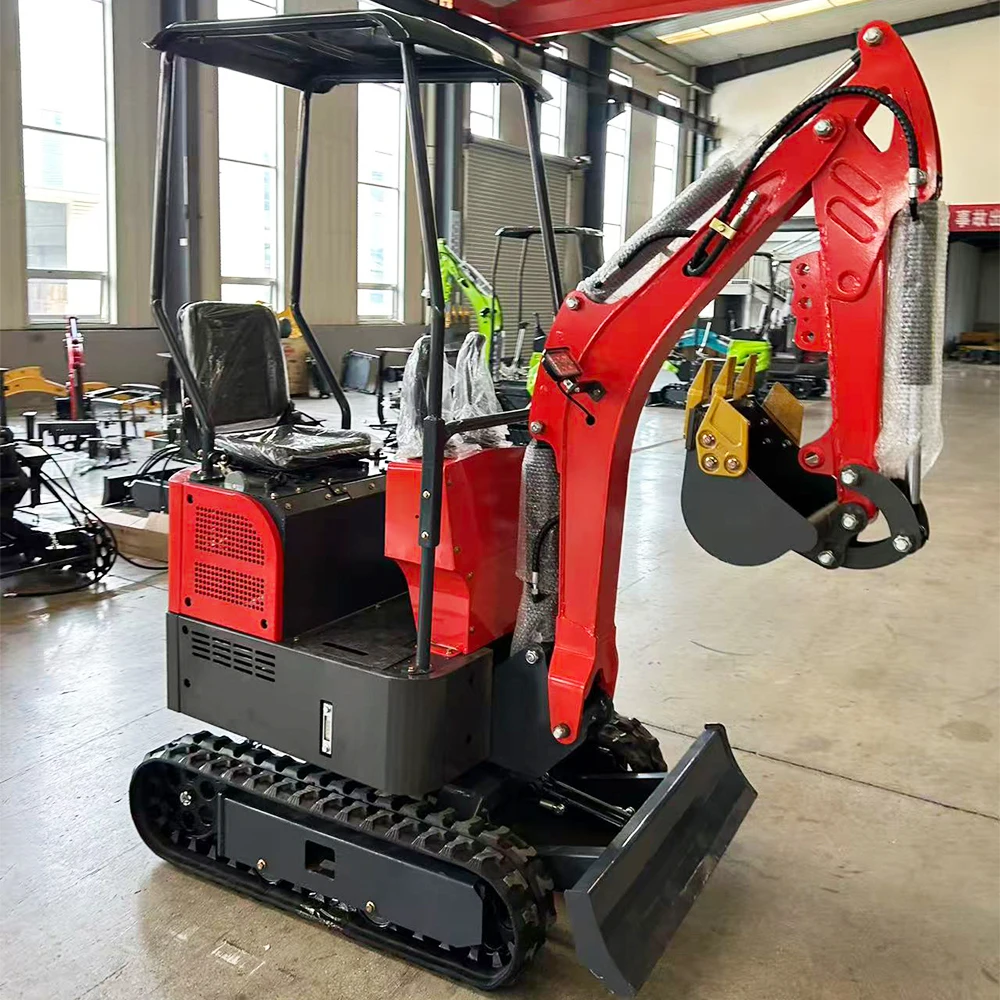 Home Use 1.2 Ton Mini Excavator Crawler Digger CE EPA Customized Heavy Duty Construction Earthmoving Machine