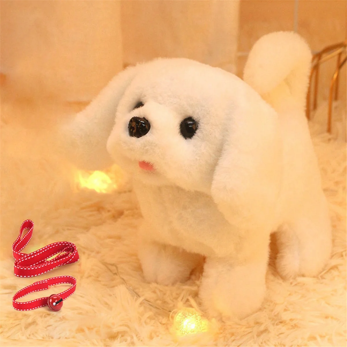 D Baby Toy Dog That Walks Barks Tail Wagging Plush Interactive Electronic Pets Puppy Toys for Girls Boys Birthday