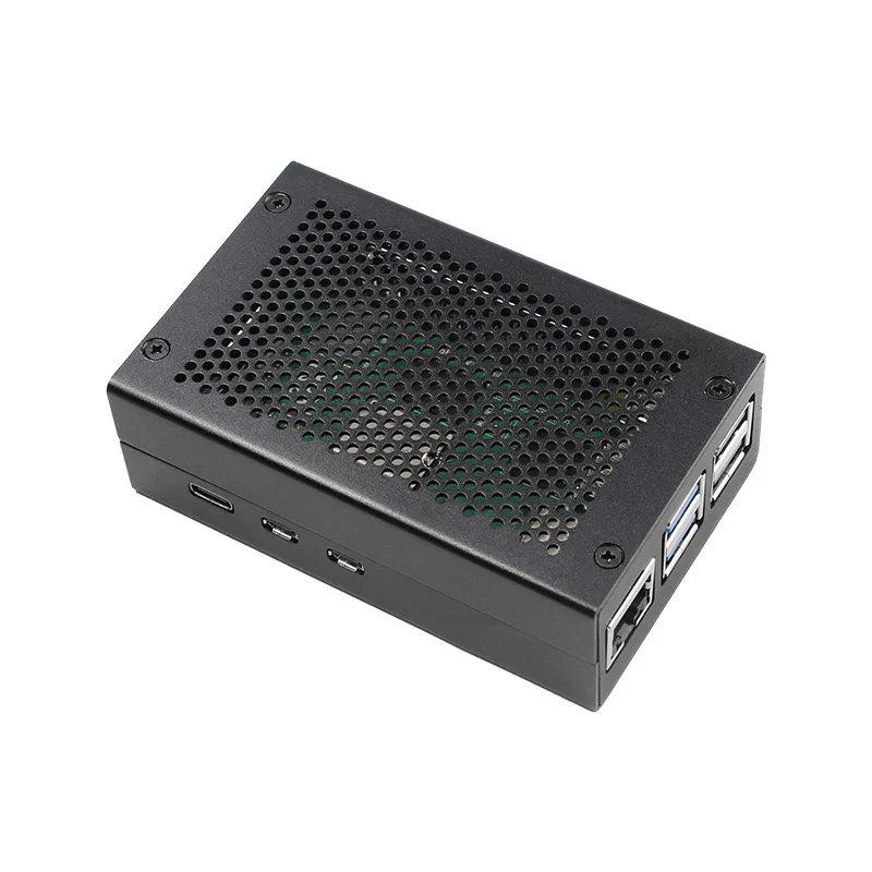 Raspberry Pi 5 Metal Shell Ultra-Light Mesh Aluminium Alloy Case Box for RPi 5