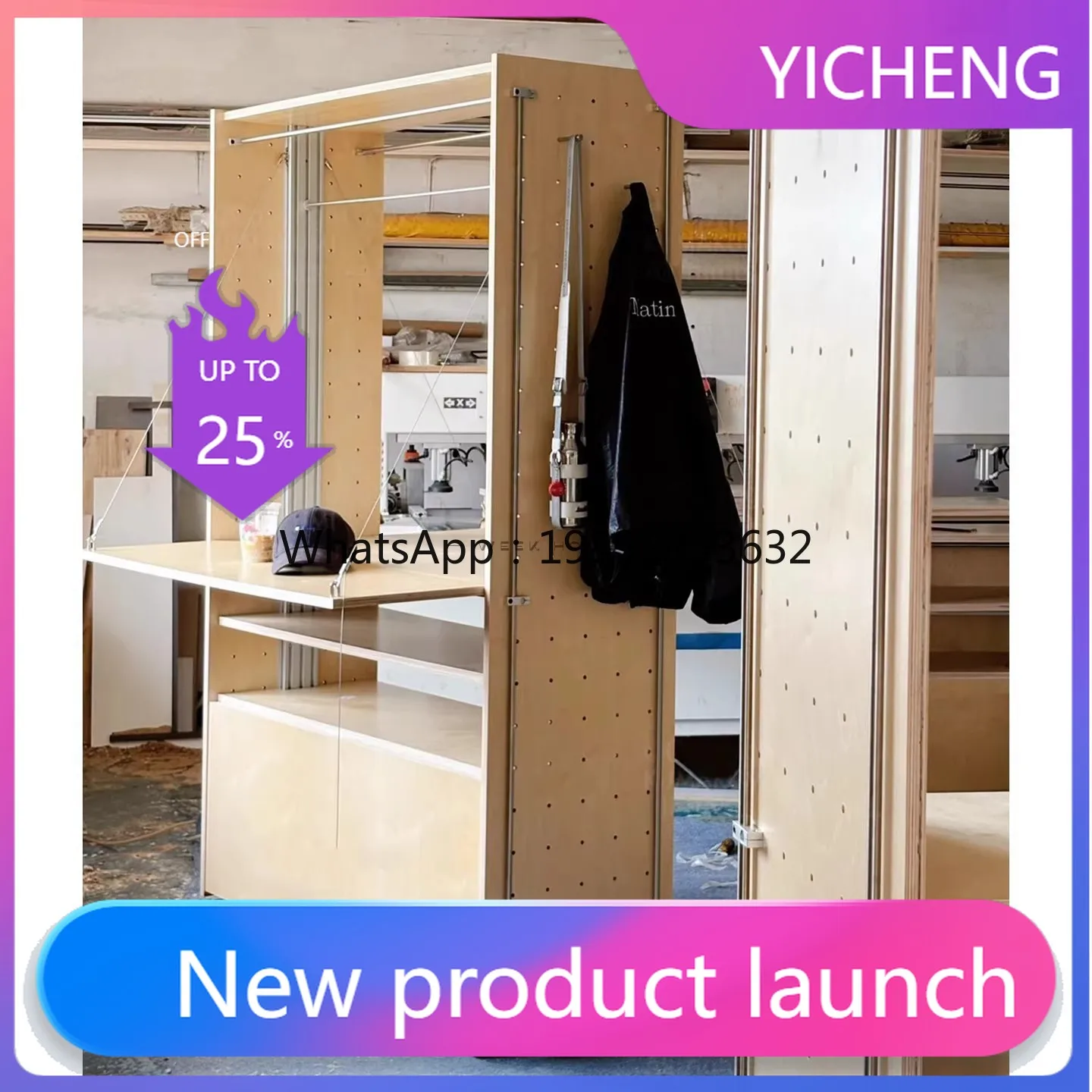 

A2-9 Ocean Board Mobile Folding Table Storage Cabinet Outdoor Stall Cart Stall Rack Aluminum Profile Display Rack Storage Rack