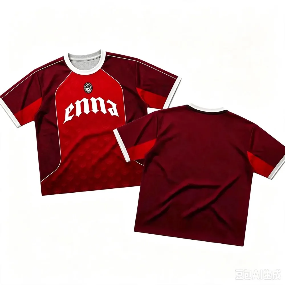 Mens T Shirt PLK Garcon Enna Graphic Print Jersey Summer Short Sleeve Top Retro Hip Hop Streetwear Casual Breathable Tee Y2K