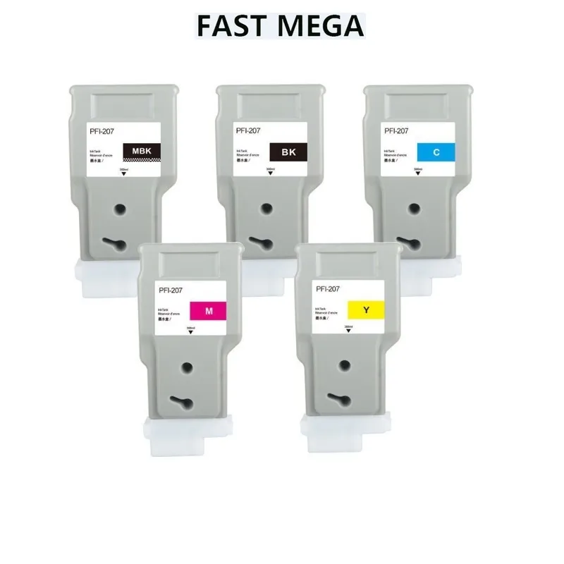 

Suitable for Canon PFI-207 ink cartridge 5 colors compatible with Canon iPF680/685/780/785 300ML