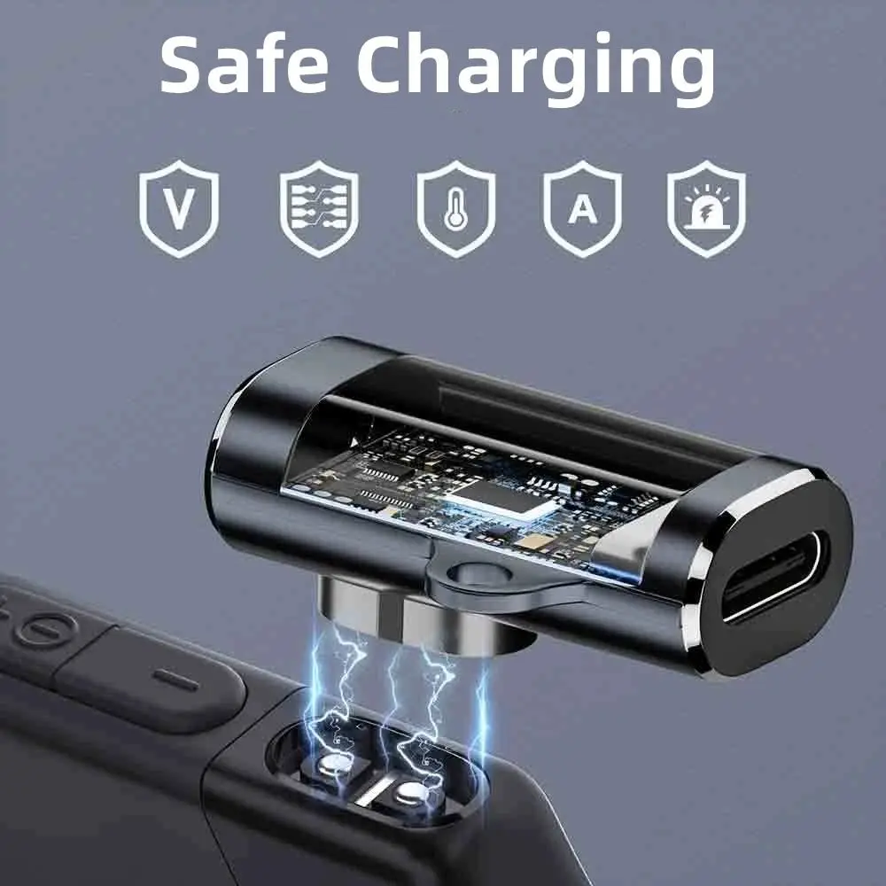 شاحن مغناطيسي توصيل العظام محول شحن سماعة الرأس 90 درجة الانحناء سماعة نوع C موصل ل Shokz