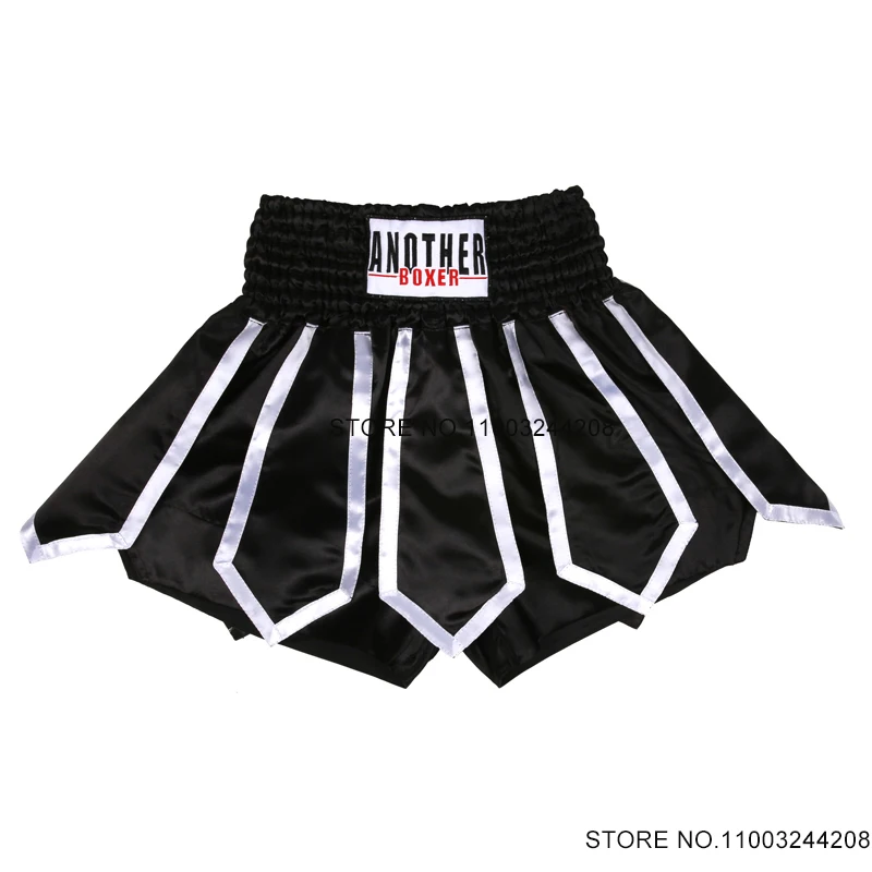 Muay Thai Shorts Lotus Ribbons Boxing Training Shorts Women Men Children 2024 New Gym Grappling Sparring Kickboxing Fight Pants