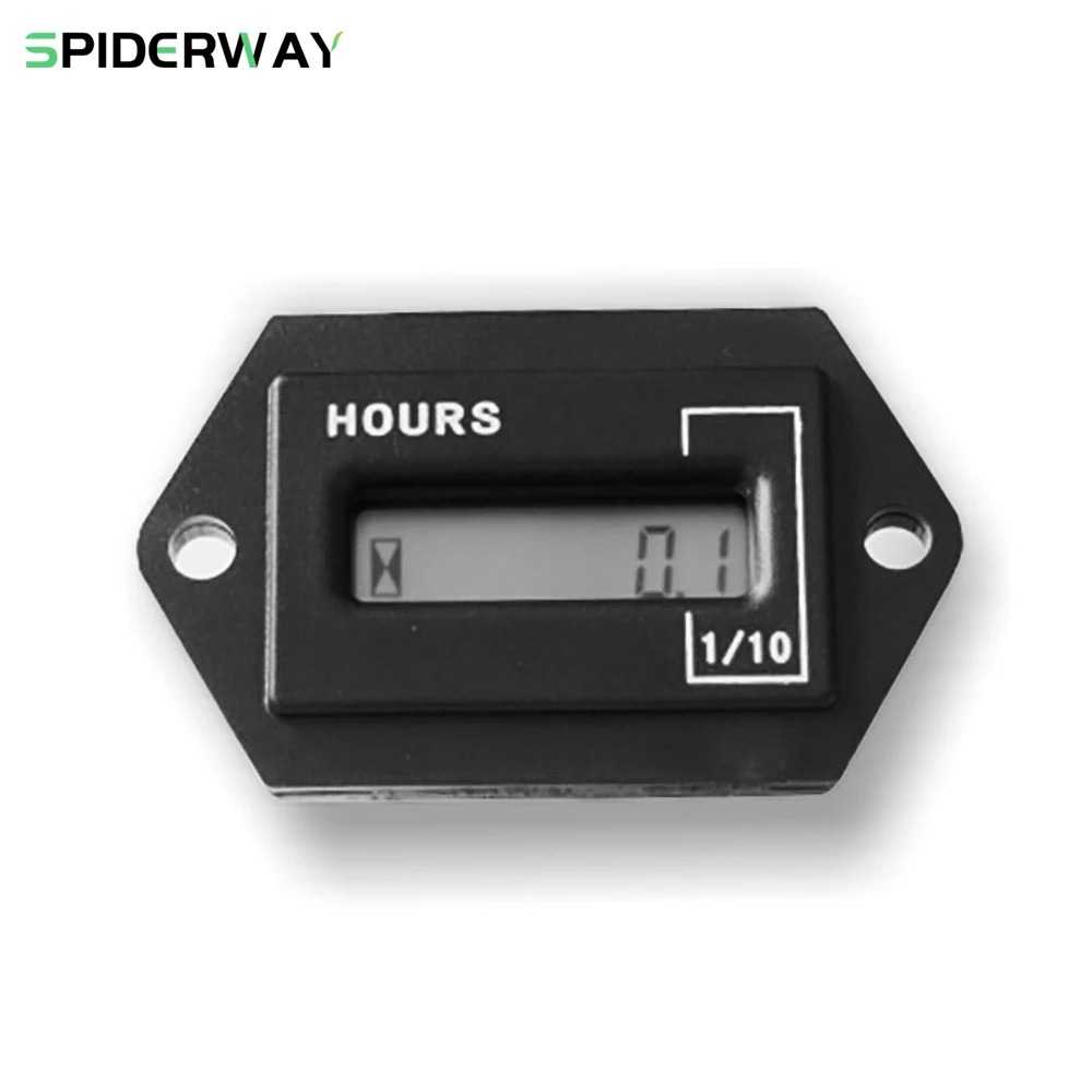 Digital LCD Hour Meter DC 9-60V for Forklift Trucks Yamaha EZGO Golf Cart Scooter Car Boat Vehicle SPHTR8866 Hourmeter