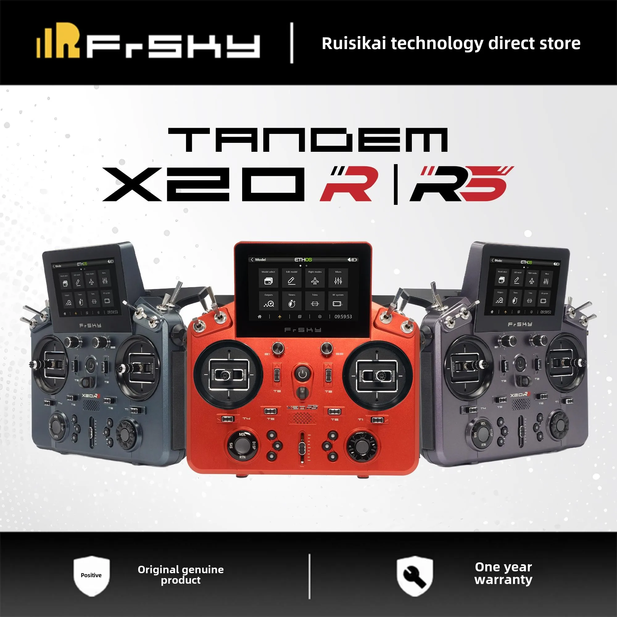 Hurtownia systemów FrSky ETHOS, pojedynczy pilot zdalnego sterowania X20R i X20RS, plastikowe części do dronów wyścigowych RC zasilanych bateryjnie.
