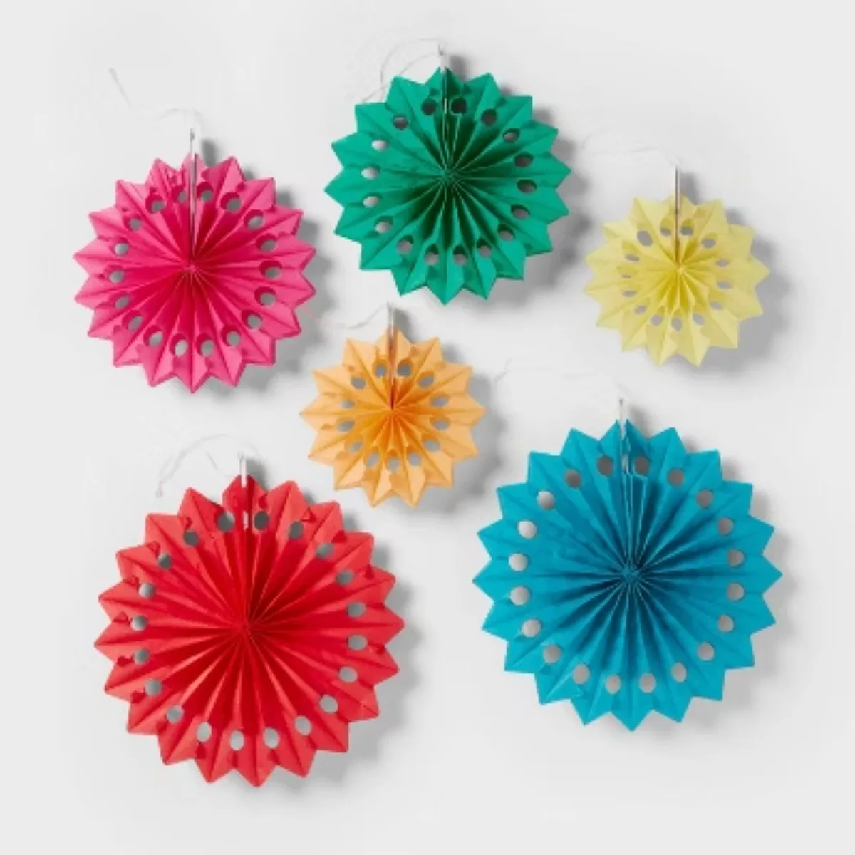 6-каратное бумажное веерное украшение, свадебные украшения, украшения для гавайской вечеринки, юбилей, свадебный декор