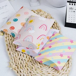 10pcs/lot Pillow shaped box Wedding Party Favor Paper DIY Gift Box Candy Boxes Cookie box Supply Accessories Favour Gift Boxes