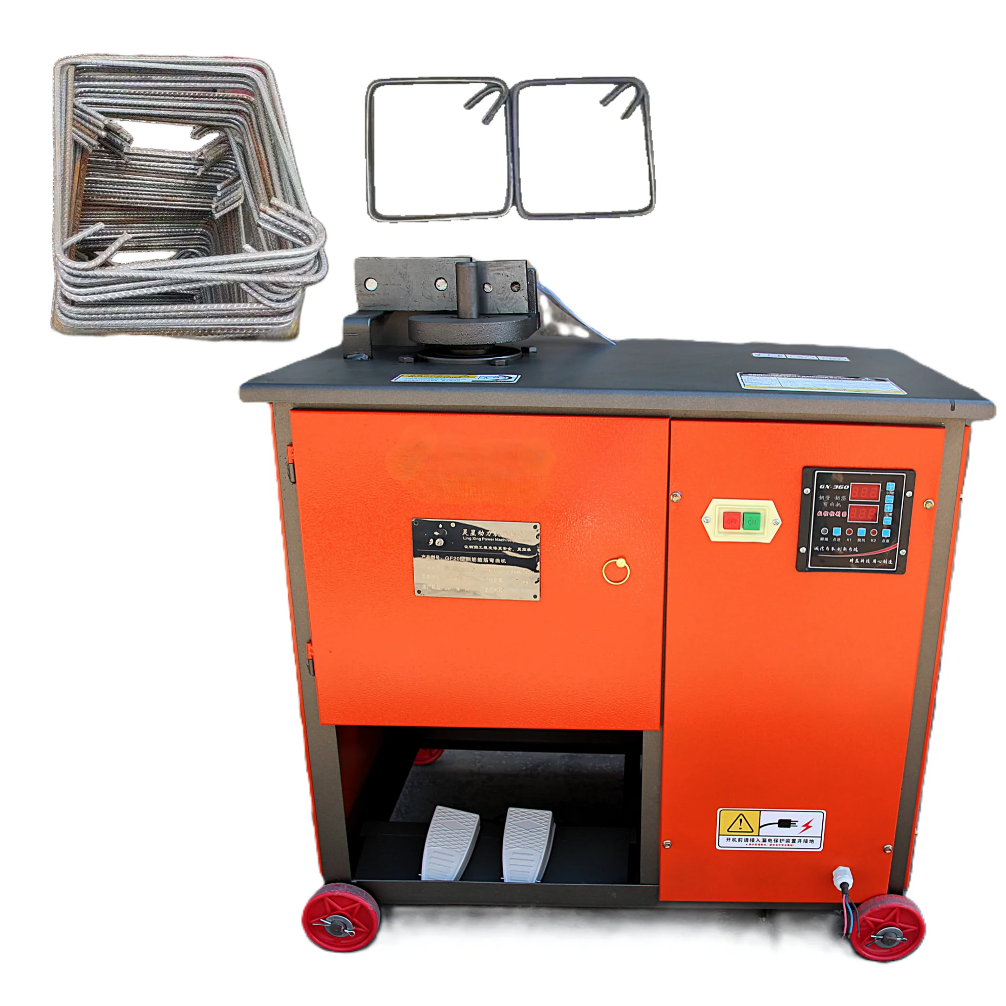 Fuente precio de fábrica GF20 4-18mm máquina dobladora de estribos de barra de acero dobladora de estribos hidráulica máquina dobladora de barras de acero sólido