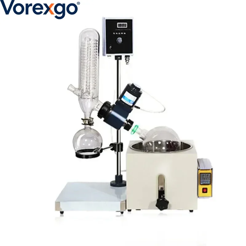 RE-201D Quality Laboratory Small Volume Rotary Evaporator 0.25- 2L Vacuum Decompression Extraction Distiller Machine