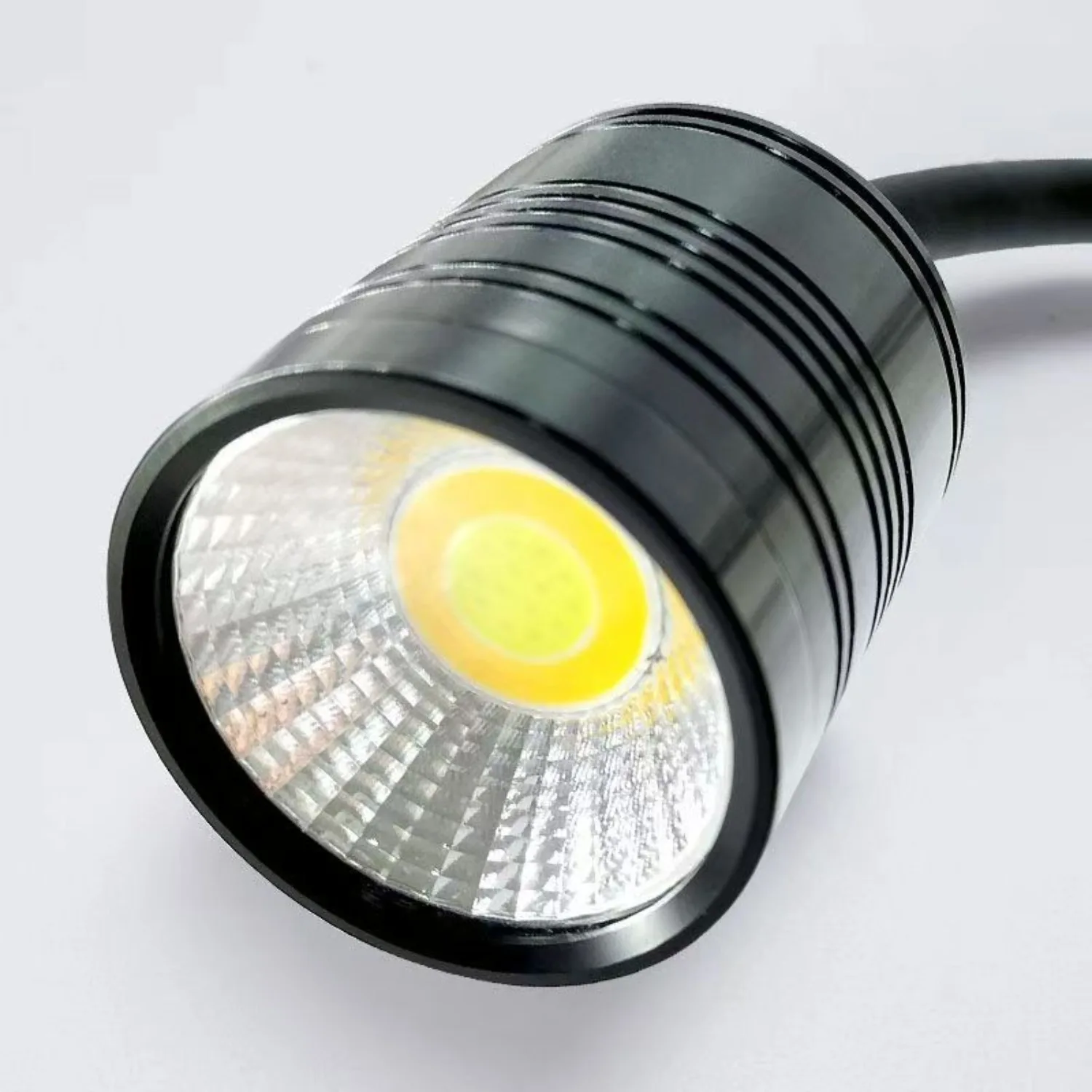 7W LED Aquarium Light Mini COB Fish Tank Light, Full Spectrum Aquatic Plant Spotlight, 3 Color Light Modes for Freshwater Tanks