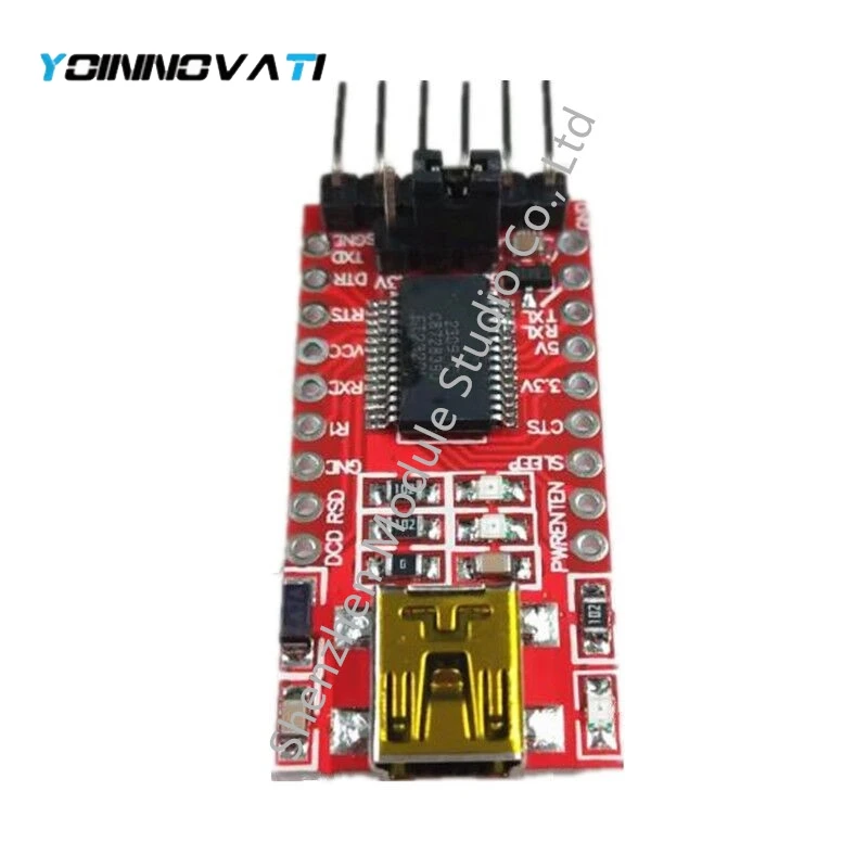 YT 1pcs FT232 FTDI USB to TTL 3.3V 5V Download Line Mini Interface Adapter Module FT232RL Hot sale products FTDI232