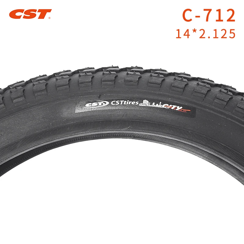 CST Bicycle tire 14inches C712 14*2.125 Bike Parts Children's Car Anti-Skid and Wear-Resistant  Folding Bicycle Tire 57-254