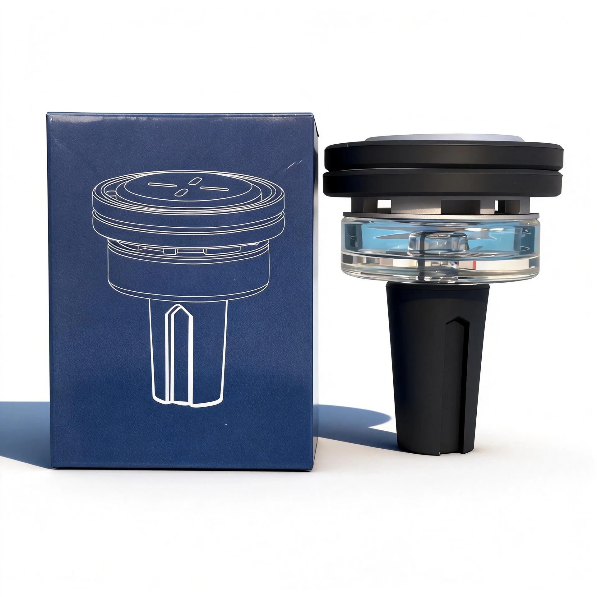 

Heat-Resistant Quartz Hookah Bowl with Detachable Charcoal Holder, Complete Chicha Shisha Tobacco Set in Premium Gift Box