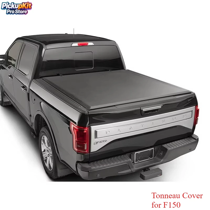 

Custom Pick up Truck Soft Vinyl Tri Fold Tonneau Cover for F150 5.5 6.5ft Truck
